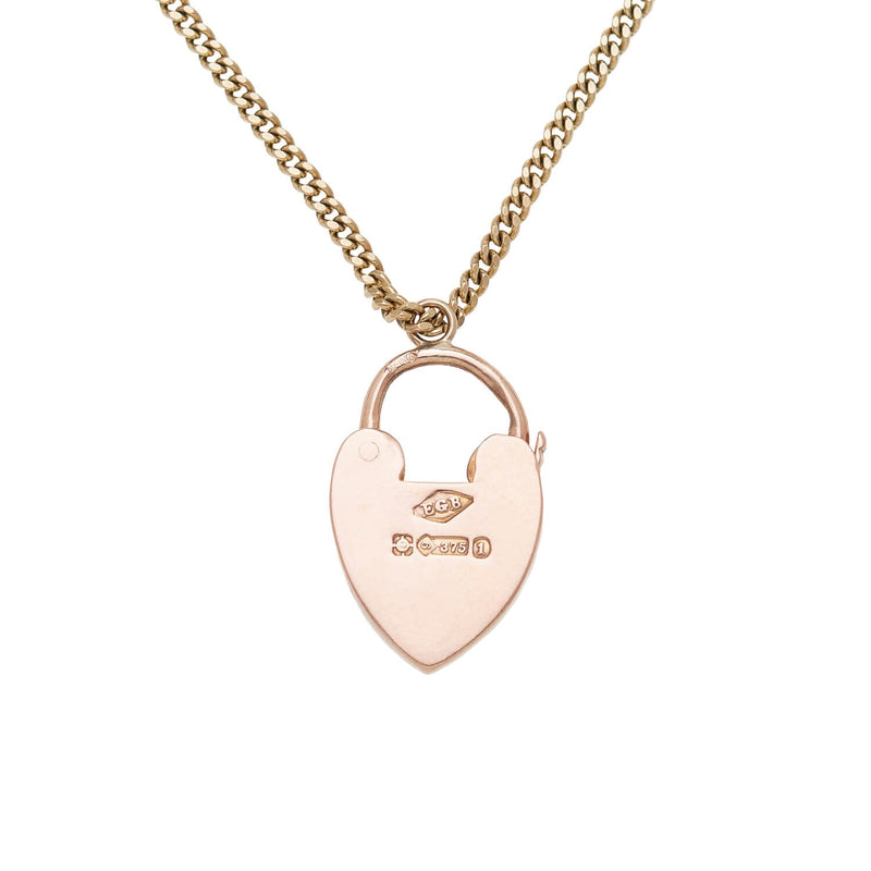 Edwardian English 9k Opal Heart Padlock Bracelet