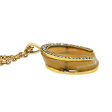 Victorian 18kt Agate & Diamond Horse Hoof Necklace