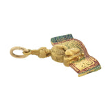 Vintage 14kt Enameled Magic Carpet Double-Sided Charm/Pendant
