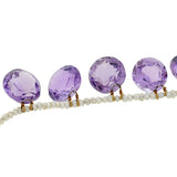 Late Victorian Seed Pearl & Amethyst Necklace