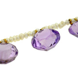 Late Victorian Seed Pearl & Amethyst Necklace