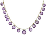 Late Victorian Seed Pearl & Amethyst Necklace