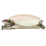 Art Deco Silver French Mother of Pearl + Marcasite 2-Piece Turtle Scatter Pin Set