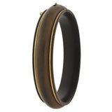 Victorian 9kt Carved Gutta-Percha Hinged Bangle Bracelet