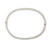 Victorian Austro-Hungarian Silver Niello Checkerboard Bangle Bracelet