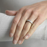 BVLGARI Estate 18kt White Gold B.ZERO 1 Single Band Ring