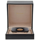 G. BVLGARI Vintage 18kt Rose Gold + Jet "Enigma" Diamond Lips Cuff Bracelet