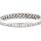 Art Deco 18kt Single Cut Diamond Eternity Band 0.50ctw