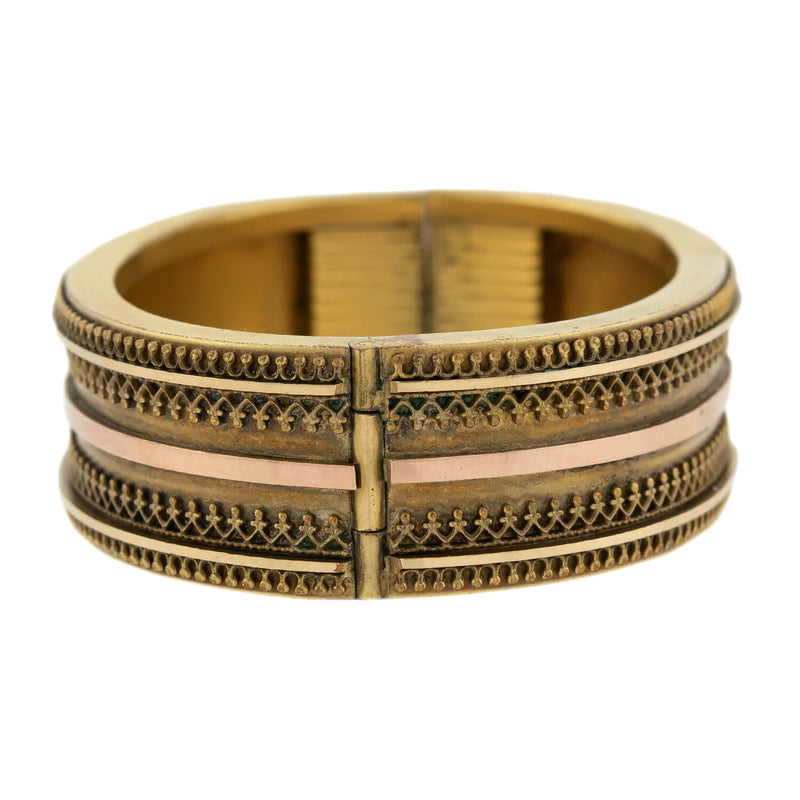Victorian Gold-Filled Etruscan Wirework Bangle Wedding Bracelet Set – A.  Brandt + Son