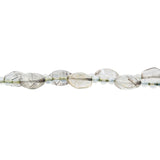 Retro Rainbow Moonstone Bead + Rutilated/Tourmalated Quartz Necklace with 14kt Clasp
