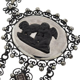 Georgian Berlin Iron + Cut Steel Necklace and Earring Set