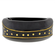 Retro Wide Black Bakelite Clamper Bracelet
