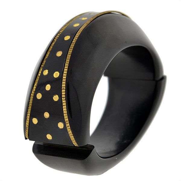 Retro Wide Black Bakelite Clamper Bracelet – A. Brandt + Son