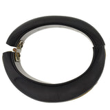 Retro Wide Black Bakelite Clamper Bracelet