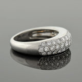CARTIER Paris Estate 18kt Classic Pavé Diamond Ring 1.50ctw
