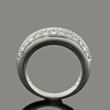 CARTIER Paris Estate 18kt Classic Pavé Diamond Ring 1.50ctw