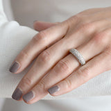CARTIER Paris Estate 18kt Classic Pavé Diamond Ring 1.50ctw