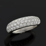 CARTIER Paris Estate 18kt Classic Pavé Diamond Ring 1.50ctw