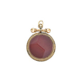 Victorian 14kt Mixed Metals + Carnelian "Horse Racing" Fob