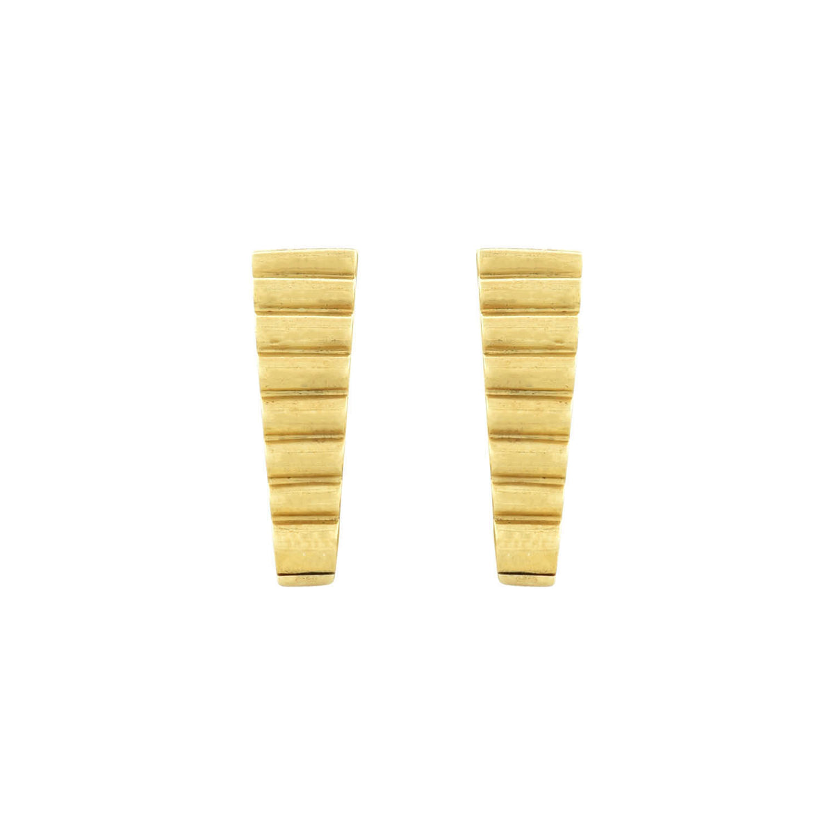 CARTIER Estate 18kt Fluted Stirrup Cufflinks