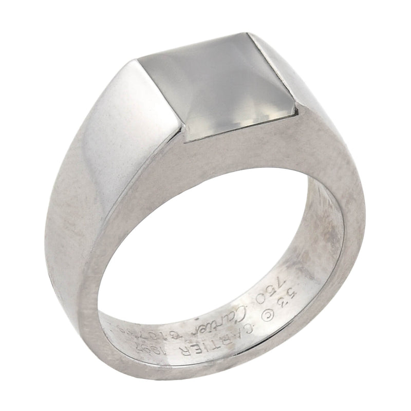 CARTIER Vintage 18kt Cabochon Moonstone Ring