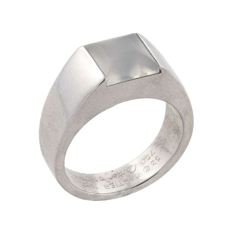 CARTIER Vintage 18kt Cabochon Moonstone Ring