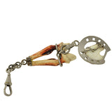 Late Victorian Sterling & Celluloid Equestrian Horse Fob