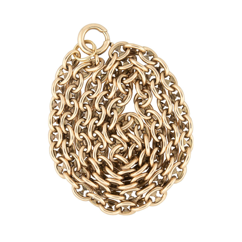 Victorian 9k Petite Mariner Link Necklace