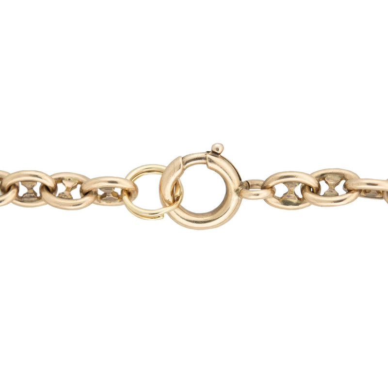 Victorian 9k Petite Mariner Link Necklace
