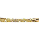 Victorian 18kt + Genuine Gold Nugget Multi-Strand Bracelet