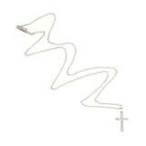 Estate 18k Diamond Cross Pendant .35ctw