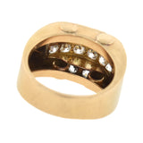 Art Deco 14kt/Platinum + Diamond Statement Ring