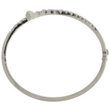 Victorian Style Platinum Diamond Nail Head Bangle Bracelet 2.25ctw