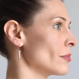 Edwardian 14kt/Sterling Diamond Nail Head Earrings
