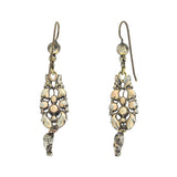 Georgian Sterling Silver Rose Cut Diamond Earrings 0.50ctw