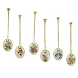 WILLIAM SUCKLING Ltd. Sterling Enameled Demitasse Spoon Set in Original Box