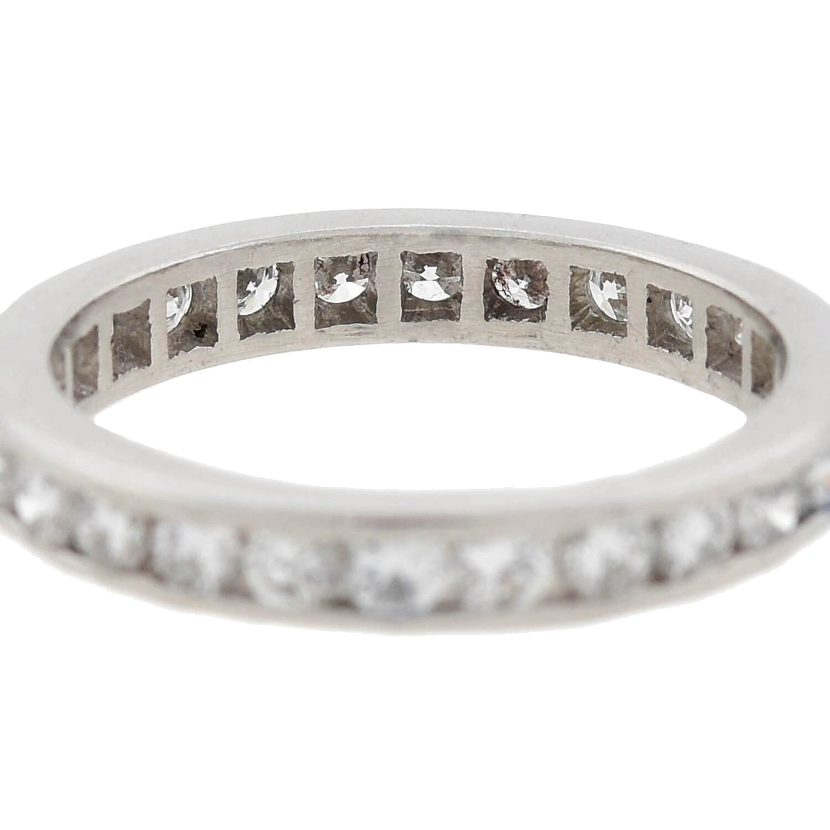 Art Deco Platinum Diamond Eternity Band 1.25ctw
