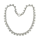 Edwardian Sterling + Paste Drop Riviere Necklace