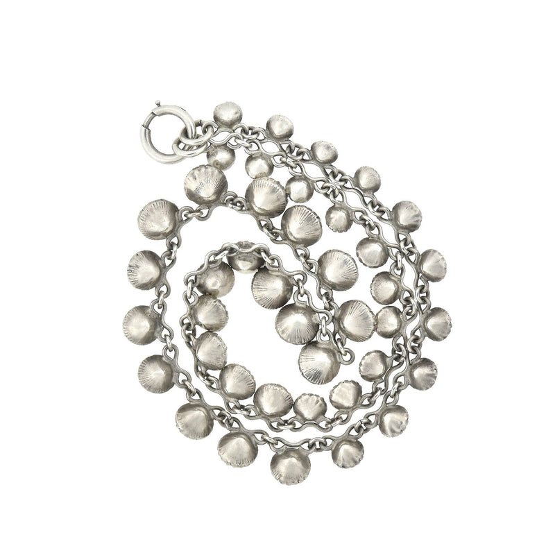 Edwardian Sterling + Paste Drop Riviere Necklace