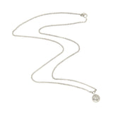 Estate 14k White Gold Diamond Pendant Necklace 0.90ctw