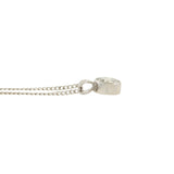Estate 14k White Gold Diamond Pendant Necklace 0.90ctw