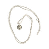Estate 14k White Gold Diamond Pendant Necklace 0.90ctw