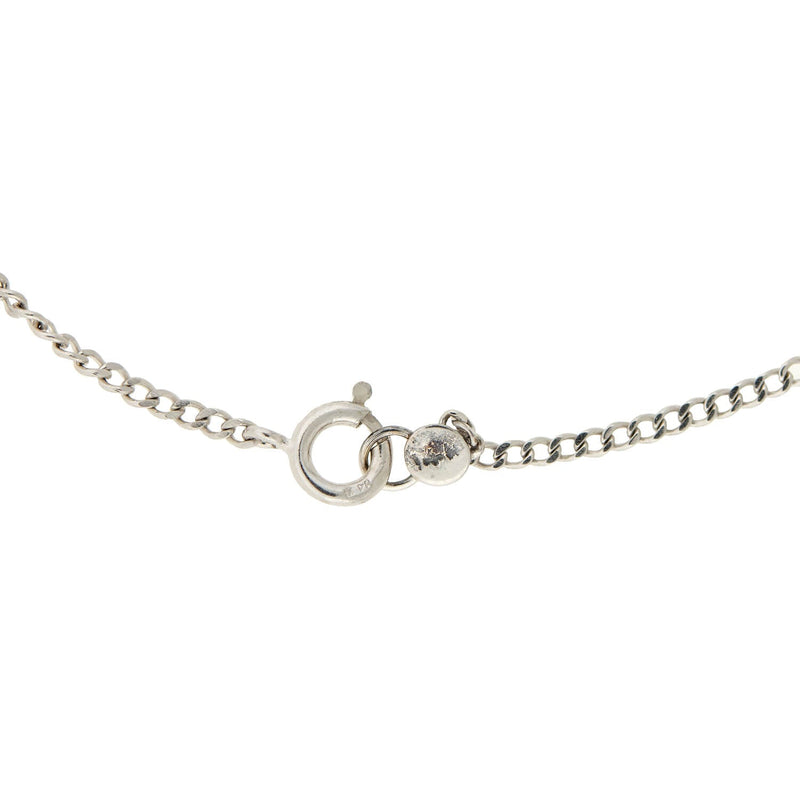 Estate 14k White Gold Diamond Pendant Necklace 0.90ctw