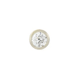 Estate Platinum/14kt + Diamond Stud Earrings 0.85ctw