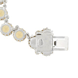 CHRISTIAN DIOR Vintage Champagne Crystal Riviera Necklace + Clip-On Earring Set