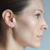 Victorian 10kt Petite Antique Double Key Earrings