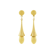 Victorian Revival 14kt Hanging Vessel Earrings