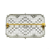 Edwardian Platinum & Diamond Cross Stitch Patterned Pin