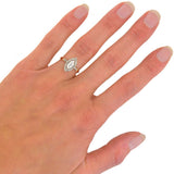 Edwardian 18kt Platinum Marquise Diamond Ring 0.65ct