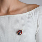 Vintage 14kt Enamel Ladybug Pin